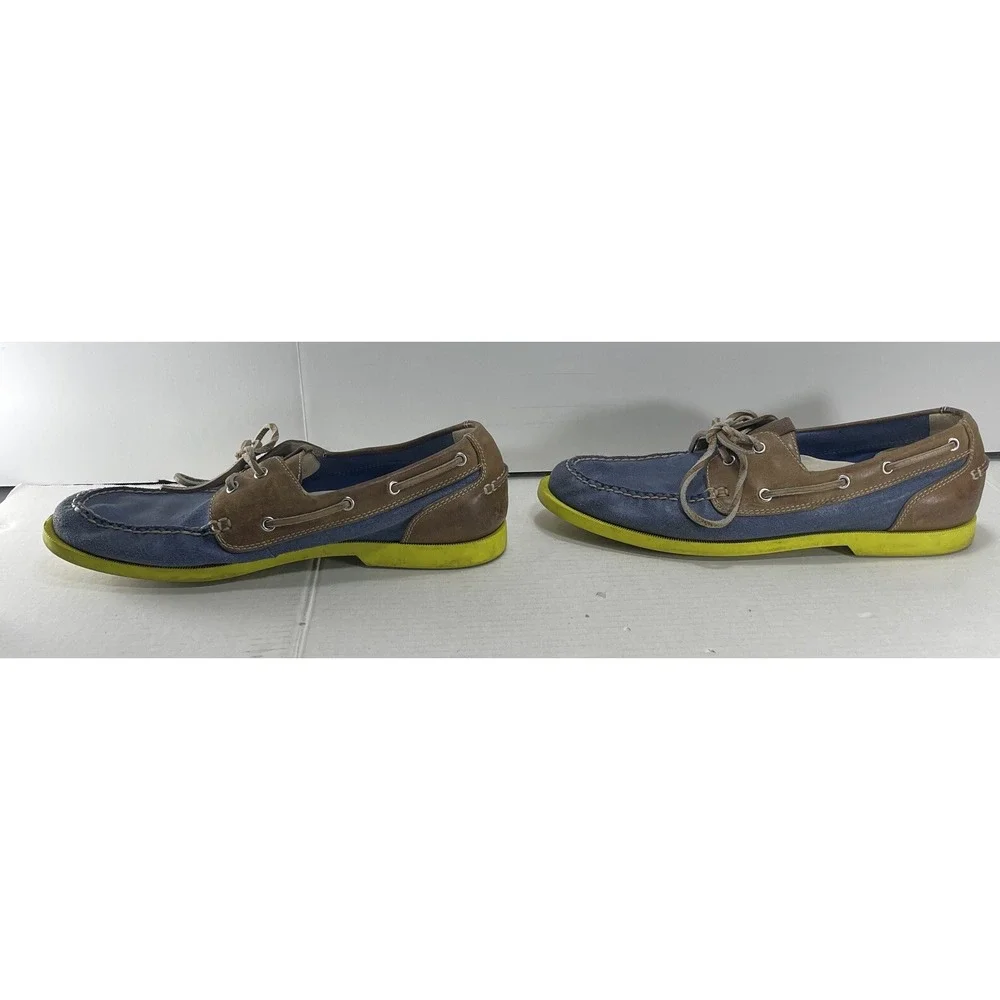 Cole Haan Air Yacht Club Shoes Mens Size 10.5 Blue Leather Lace Up Boat
